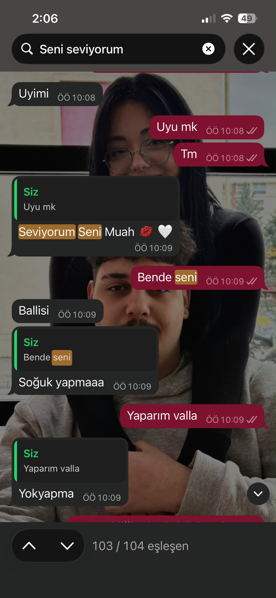 12 Şubat tarihinde bilinçli şekilde söylenen seni seviyorum mesajı