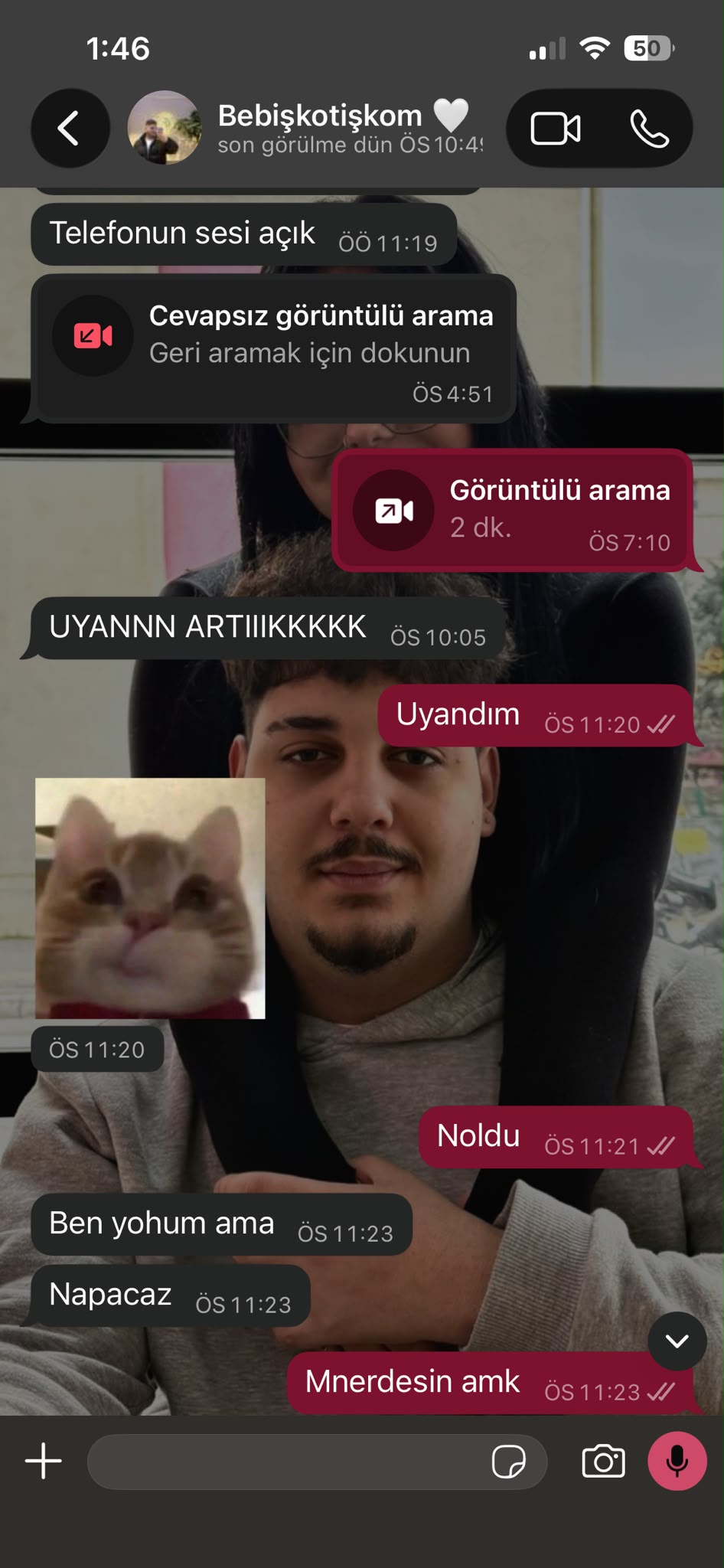 3 Şubat 2026 tarihli konuşmamızdan bir ekran görüntüsü